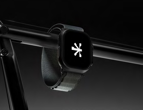 Experia asterisk mark on a smart watch face